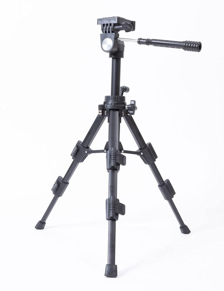 RETICAM MT01 Mini Tabletop Tripod with Quick Release and Carrying Black 3-Way Pan/Tilt Head, Plate, Bag, Aluminum,