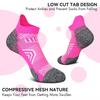 5 Pack Sport Ankle Womens Socks Athletic Running Compression Socks for Women Cozy Low Cut Performance Soft Tab Socks