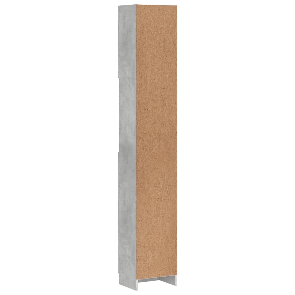 Stehender Badezimmerschrank, Eck-Badezimmerschrank, Aufbewahrungsschrank, 32×25,5×190 cm