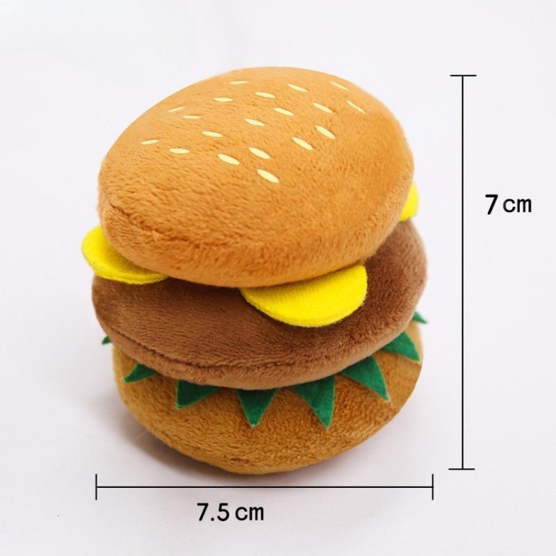 Brinquedos de Pelúcia para Cães com Som, Brinquedos Fofos, Batatas Fritas, Hambúrgueres, Suprimentos para Animais de Estimação, Brinquedos, Suprimentos para Animais de Estimação, Gatos Engraçados