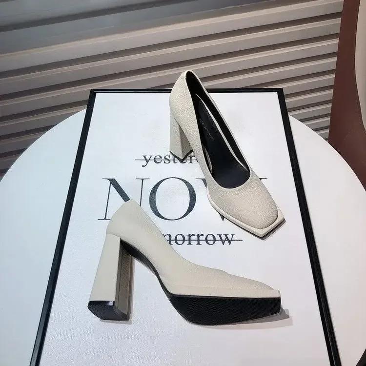 2025 Spring Designer Women Pumps Fashion Shallow Slip On Shoes Ladies Comfort Outdoor High Heel Office Lady