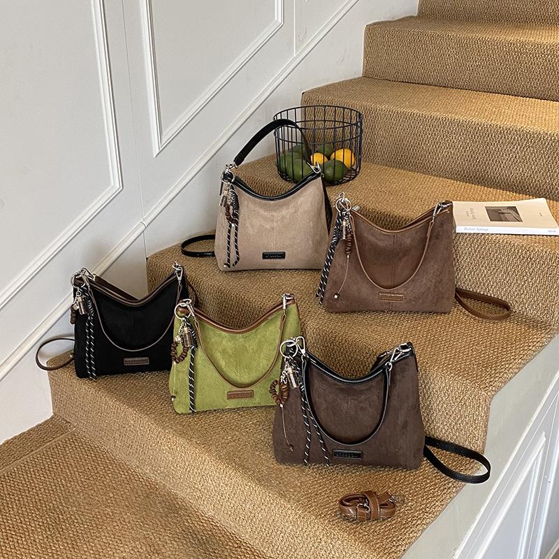 2025 Autumn Women's Leopard Print Large Capacity Crossbody & Shoulder Bucket Bag