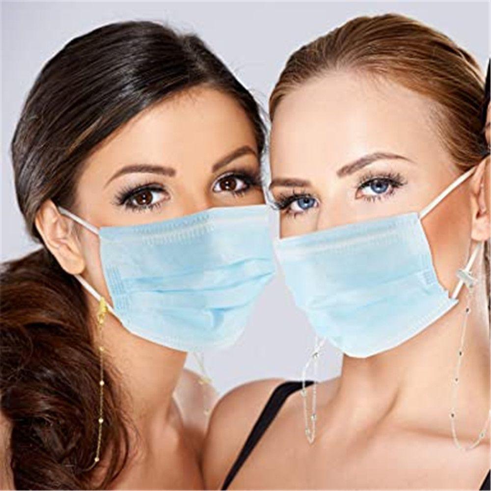 Beaded With Alligator Clips Mask Holder Glasses Chain Necklace Strap Mask Lanyards Ear Saver Holder