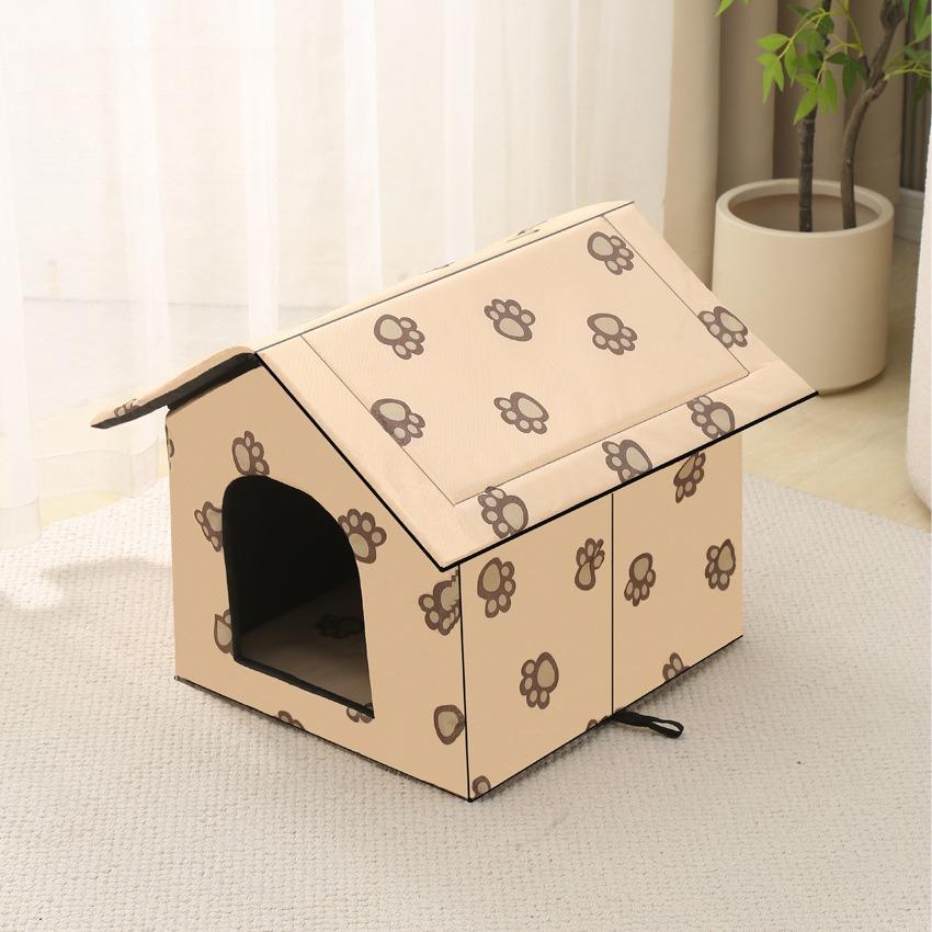 Universal Outdoor Waterproof Cat Nest in All Seasons Breathable Removable and Washable Pet Nest and Warm Dog Nest in Winter