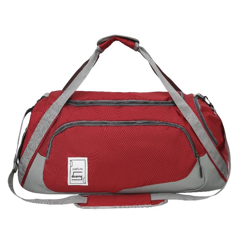 Travel Bag Large Capacity Duffel Bag Hip Hop Trendy Cool Shoulder Bag Fitness Bag Business Trip Boarding Bag Can Be Set with Tie Rod