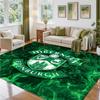 Hibernian FC Design Crystal Velvet Rug Soft Decorative Mat for Bedroom Entrance
