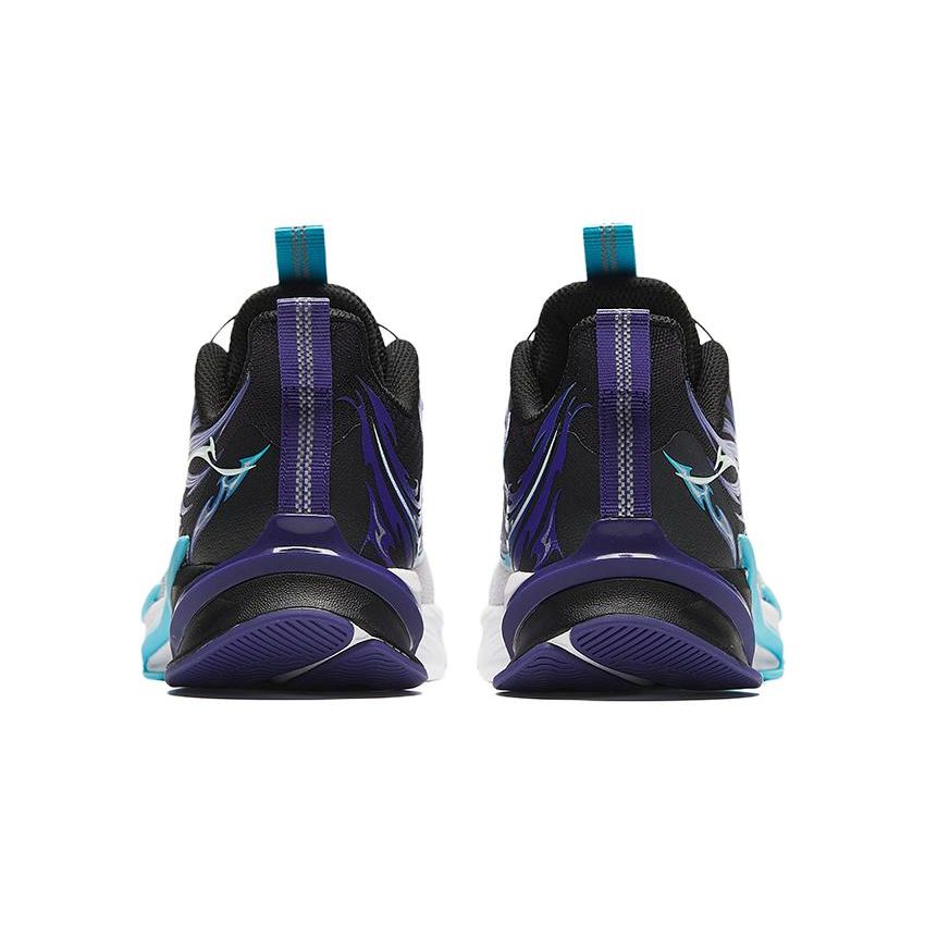 Anta Kids Red Flame Versatile Comfortable Non-Slip Shock Absorbing Wear-Resistant Low-Top Running Shoes Kids Running Shoes White Gray Blue 312415511-3