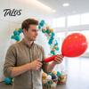 Handheld Balloon Inflator 5Pcs Portable Pump, Two Way Dual Action Inflator, Hand Held Manual Air Pump for Birthday, Anniversary, Wedding Party Tool