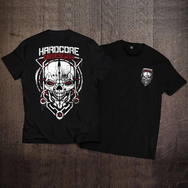 Summer Men's T-shirt Short Sleeved European and American Hip-hop Skull Casual Punk Men's Pure Cotton Short Sleeved T-shirt