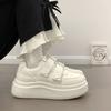 Thick-soled Velcro Board Shoes Women's Summer New Trendy and Versatile Student Sports and Leisure Little White Shoes