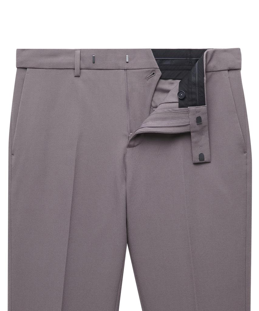 MUSINSA STANDARD Tapered Hidden Elastic Waist Length Slacks [Pink Beige]
