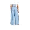 Adidas Originals Logo Loose Fit Sports Pants Women bottoms Gray Blue JV7492