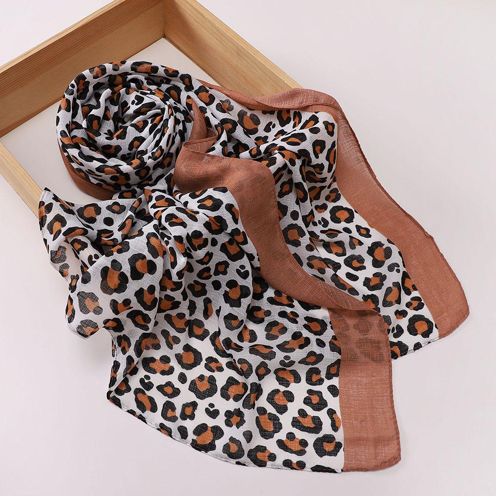 Malaysia Indonesia leopard print headscarf, women's fashion headscarf