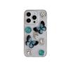 Gem Rhinestone Fine Glitter Mobile Phone Case For Apple 17 Butterfly Iphone16Promax Transparent 14 Anti-Drop 15