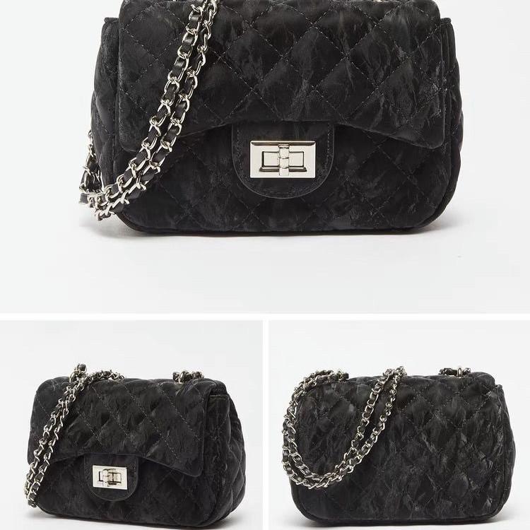 IELGY Ladies Messenger Bag Diamond Chain Small Square Bag
