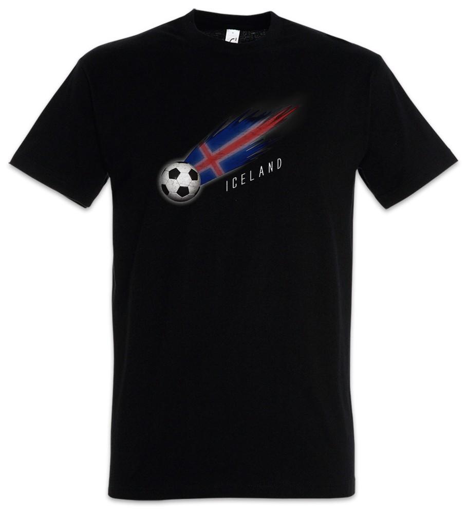 

Iceland Football Comet I T-Shirt icelandic Soccer Flag Banner World Championship S