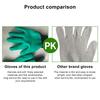 Pair Garden Gloves with Fingertips Claws Protective Working Gloves for Planting Digging Weeding
