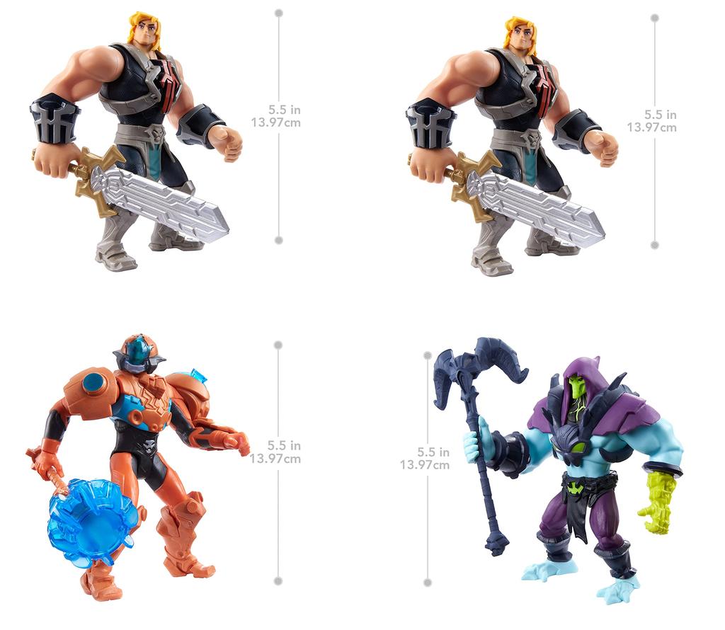 Masters of the Universe Animation Figure Mix A Assortment [Set of 4 Boxed] [Ages 4 and Up] 986A-HBL65