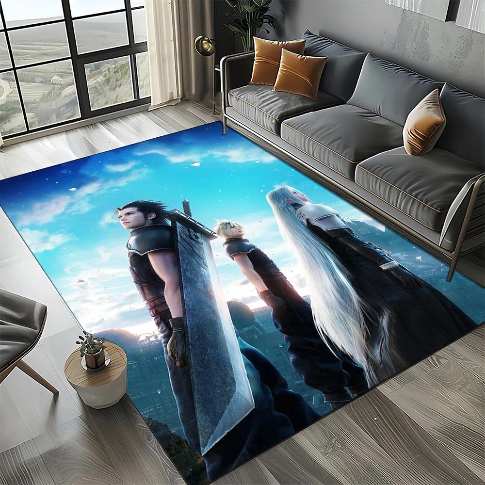2025 New Style Cloud Tifa Aerith Final Fantasy Games Carpet Rug for Home Living Room Bedroom Sofa Doormat Non-slip Floor Mat