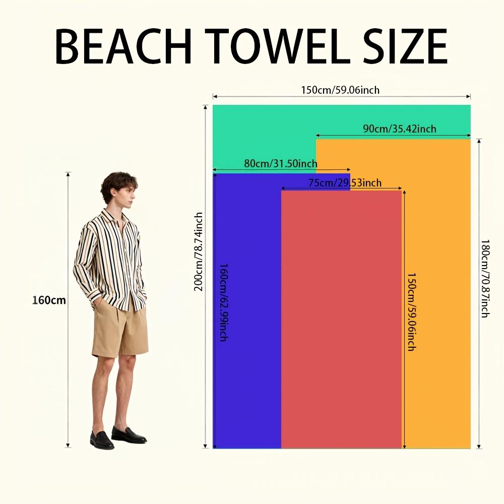 2D Flat - 1pc Black and White Striped with Golden Dots Beach Towel | Soft, Skin-Friendly, Non-Shedding, Easy to Clean, Durable