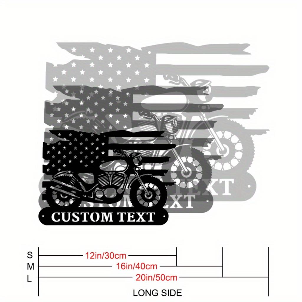 Personalized Custom Metal Sign for Davidson Motorcycle Garage Decor Name Plaque Gift for Bike Enthusiasts
