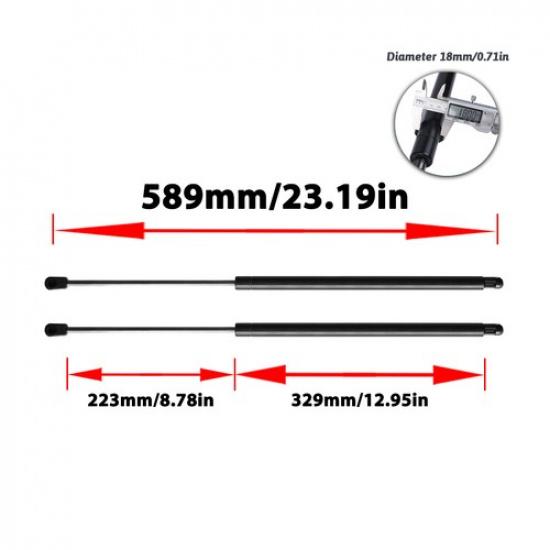 2Pcs Front Hood Gas Struts Lift Support For Mercedes-Benz GL320 GL350 GL450