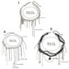 X6HE Sweet Cool Heart Star Moon Tassels Pendant Necklace For Women Fashion Jewelry Collarbone Length Imitation Pearls