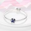 Copper Plated Clip Shiny Cz Heart Clip Charm Flower Bead Safey Chain Stopper Fit Original Bangle Bracelet Jewelry Diy