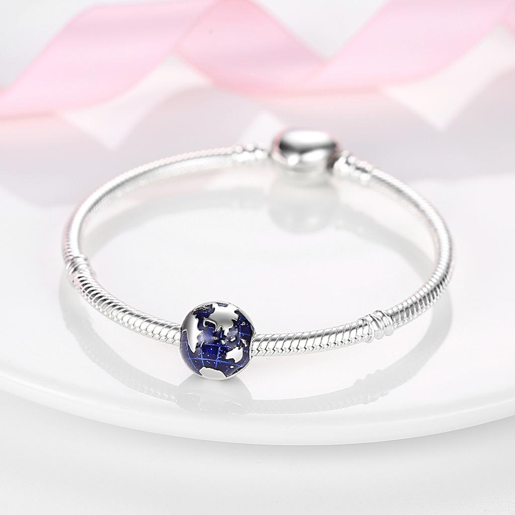 Copper Plated Clip Shiny Cz Heart Clip Charm Flower Bead Safey Chain Stopper Fit Original Bangle Bracelet Jewelry Diy