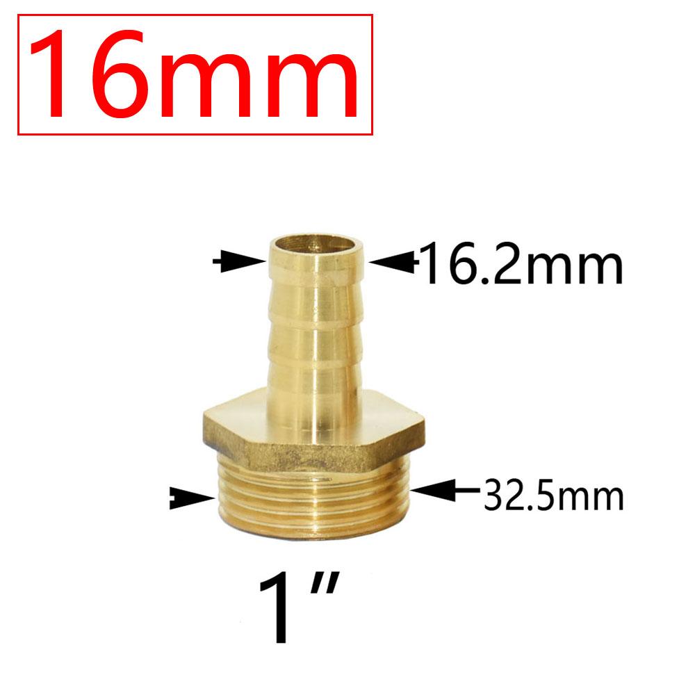 

Латунная наружная резьба 1 для 16/19/25/32 мм шланговых штуцеров, соединительная муфта для шланга, медные фитинги для водопроводных труб