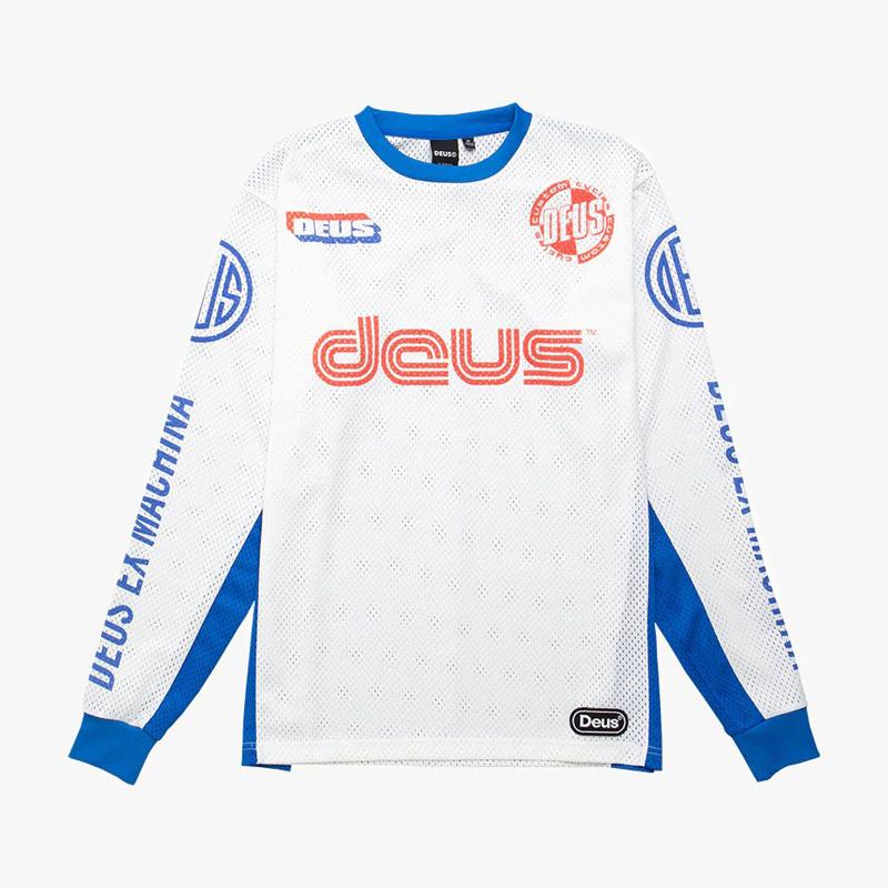 DEUS American Retro Quick-drying Breathable Moisture Removal Jersey Sports Outdoor Long-sleeved T-shirt Racing Ruffian Handsome Locomotive Suit