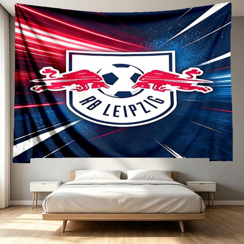 RB Leipzig Print Tapestry - Portable Wall Decor Cloth, for Home, Dorm, Travel, Bedroom, Living Room - Ideal Birthday Housewarming Gift