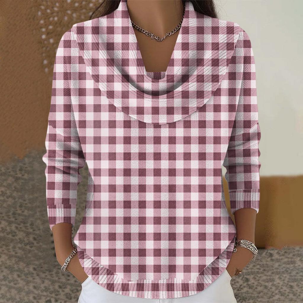 Dam Casual Och Moderiktig Rundhals Långärmad Tryckt Topp Tröja