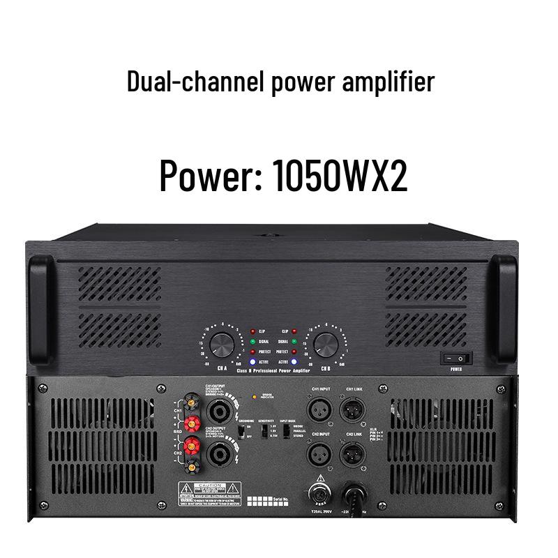 2U3U High Power 1600W Dual Channel Professional Stage Amplifier for KTV