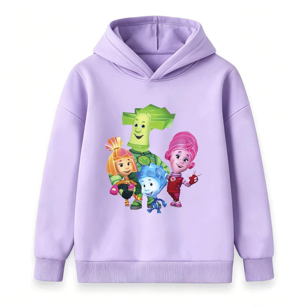 Kids Boys Girls Hooded Sweatshirt, Cute The Screaming Cartoon Print Casual Pullover Hoodie for Children Daily Wear