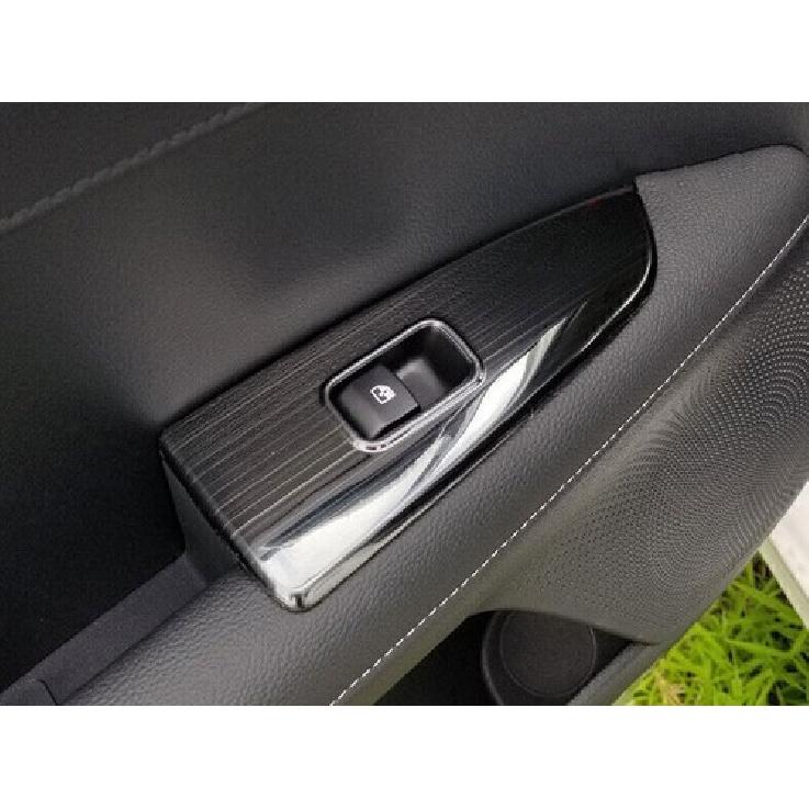 For Kia Forte K3 2019-2024 Black Titanium Window Lift Lock Switch Panel Trim 4PC