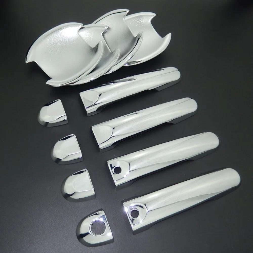 For Nissan Note / Versa Note 2nd Gen 2012-2018 Car Styling Chrome Door Handle Cover Trim & Door Bowl Cover Trim 2013 2014 2015