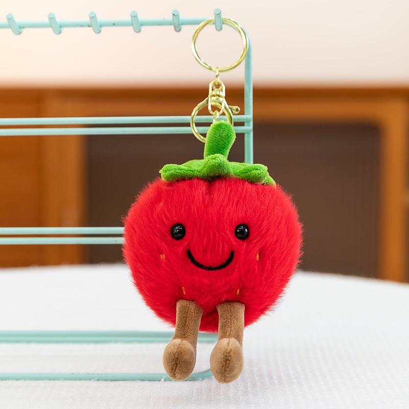Niedliche Plüschtiere der simulierten Fruchtserie, Taschenanhänger, dekorative Schlüsselanhänger, Geburtstagsgeschenke für Männer und Frauen