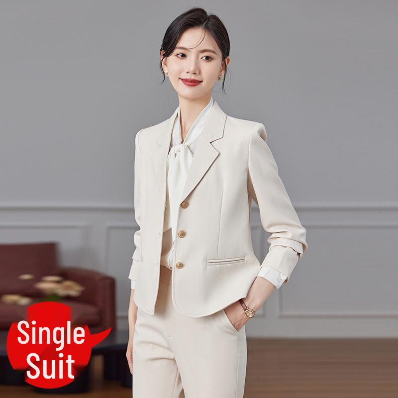 Women's Autumn 2024 Professional Suit Set – Short Blazer Jacket for Formal Work