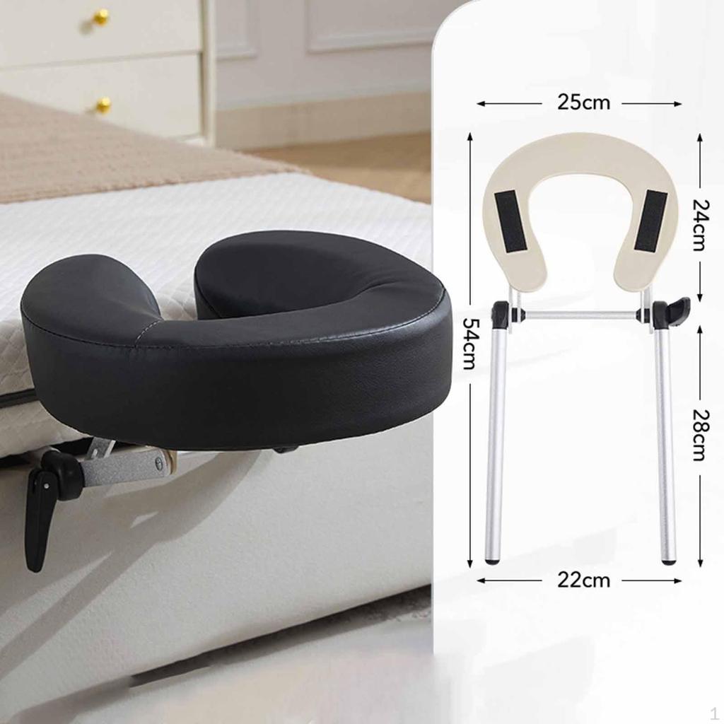 Berceau facial de table de massage réglable de remplacement avec oreiller appui-tête de chaise pour boutique maison salon