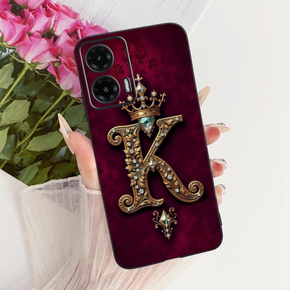 For Motorola Moto G35 Case Moto G55 G85 5G Cute Letters Cover Soft TPU Phone Case For Motorola G85 G 35 55 MotoG55 MotoG85 Shell