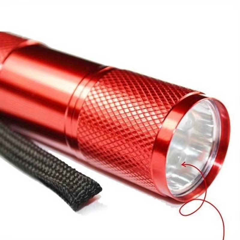 Portable Ultra Violet Blacklight 9 LED UV Flashlight Torch Light Lamp Mini Aluminum UV flashlight