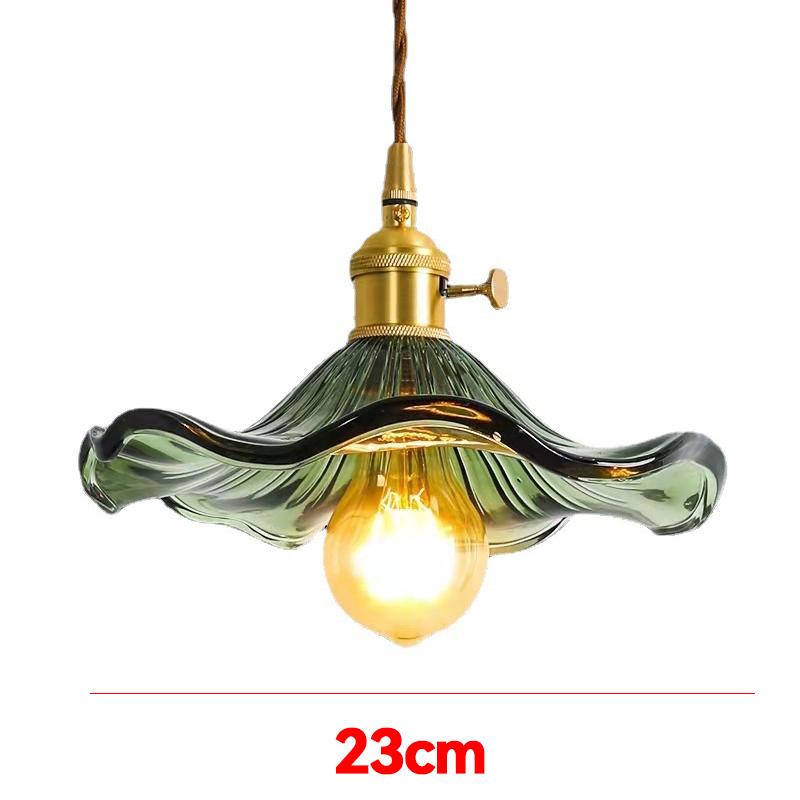 Nordic Style Simple LED Pendant Light Fixtures Bedroom Living Room Bar Colorful Glass Copper Hanging Lamp Lights