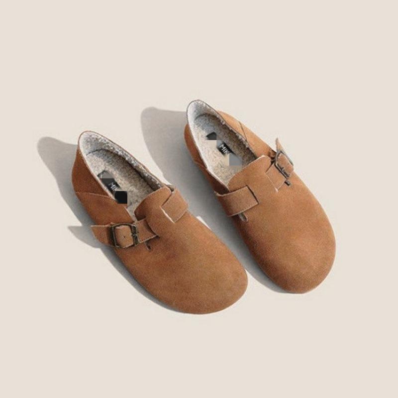 Mao Mao shoes velvet single shoes women's winter Doudou shoes one pedal warm cotton shoes fashion