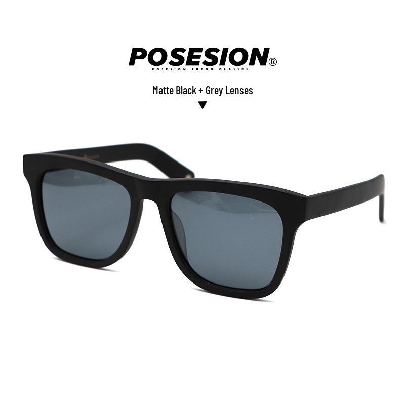Retro Korean Style Cat Eye Sunglasses for Women - Small Pepper Design with Large Frame and Polarized Lenses