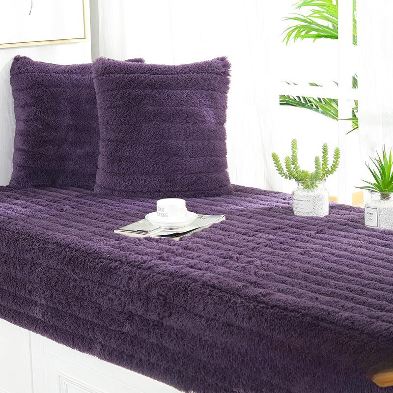 Plush Bay Window Mat Window Mat Fabric Pastoral Life Bay Window Tatami Seat Mat Thickened Non-Slip Balcony Mat