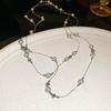 French Geometric Round Pearl Beaded Necklace Fashion Simple Court Style Necklace Light Luxury Premium Sweater Chain Women