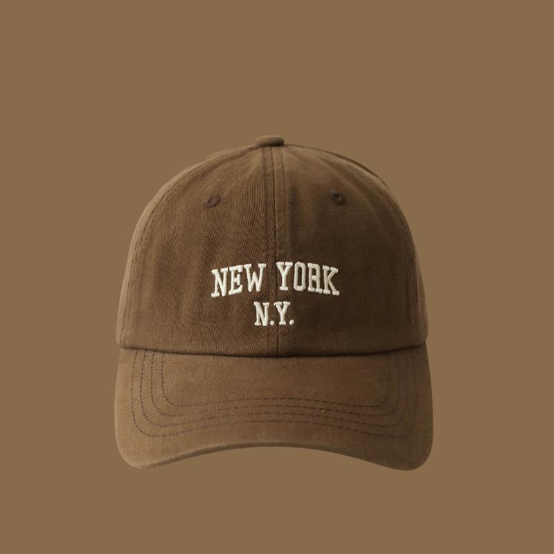 

Soft Cotton Letters Baseball Cap For Women Men Retro Embroidery Curved Brim Hat Unisex Ponytail Hip Hop Dad Trucker Sun Hats