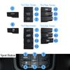 Car Interior Central Control Function Buttons Air Conditioning Button Caps For Porsche Cayenne 7P5 Panamera 970 Macan 95B