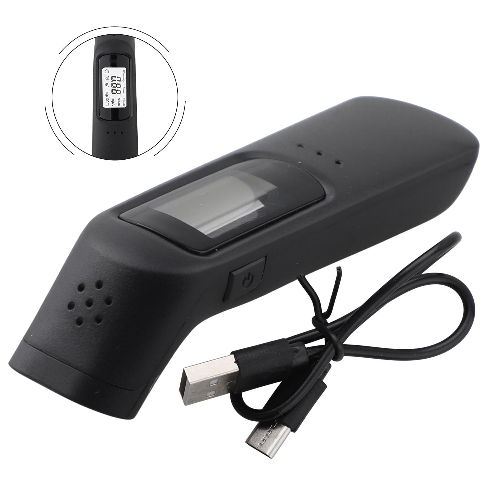 Breathalyzer Featuring NonContact Testing and USB Charging Options